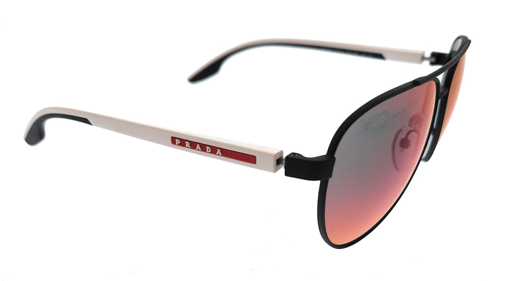 Prada Linea Rossa 0PS 51XS TWW09L Matte Grey Aviator Sunglasses