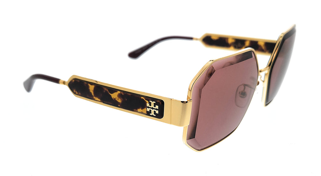 Tory Burch 0TY6094 330475 Shiny Gold Square Sunglasses