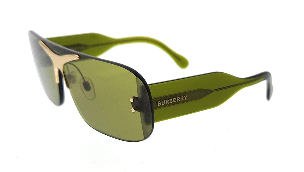 Burberry   Green Rectangular Sunglasses