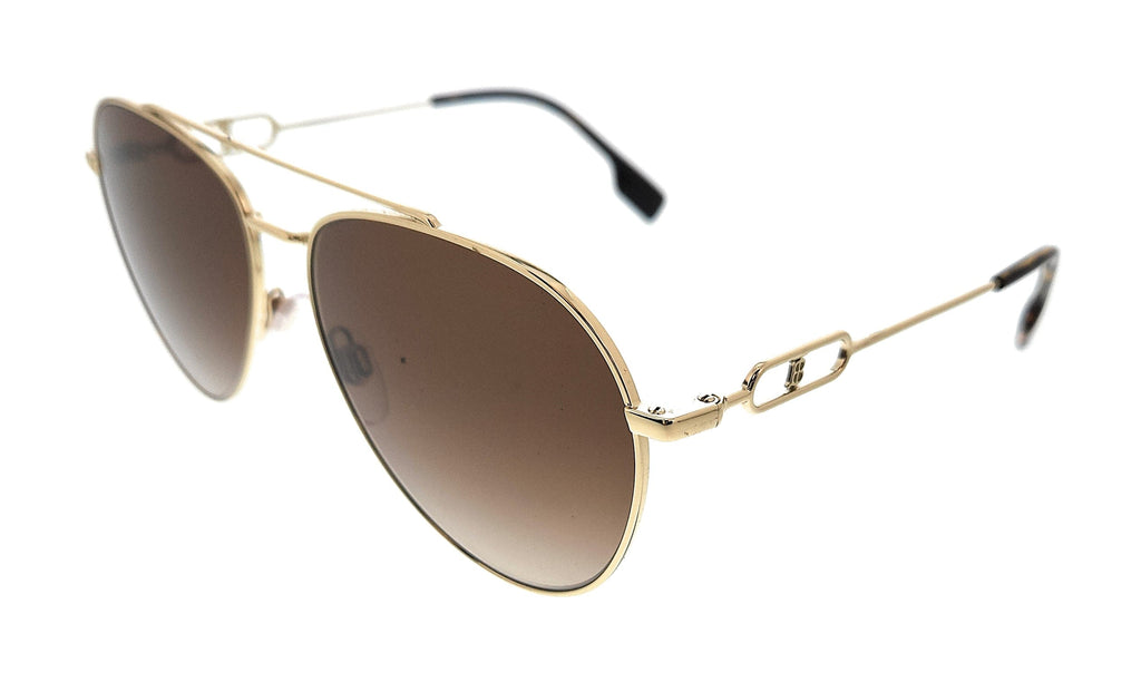 Burberry    Gold Aviator  Sunglasses