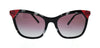 Burberry  0BE4263 370990 Black / White Tortoise / Red Cateye Sunglasses