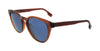 Burberry   Transparent Brown Round Sunglasses