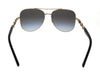 Michael Kors 0MK1121 10148G Chianti Aviator Light Gold Sunglasses