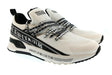 Versace Jeans Couture Mens White / Black Logo Runner Sneakers-7.5