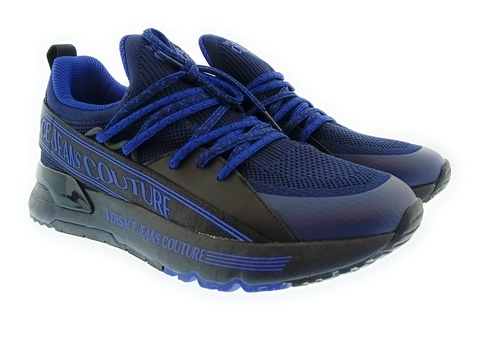 Versace Jeans Couture Mens Navy / Royal Blue Logo Runner Sneakers-9.5
