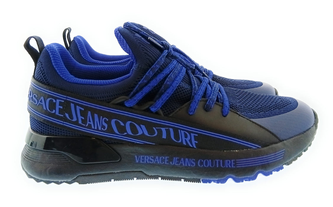 Versace Jeans Couture Mens Navy / Royal Blue Logo Runner Sneakers-