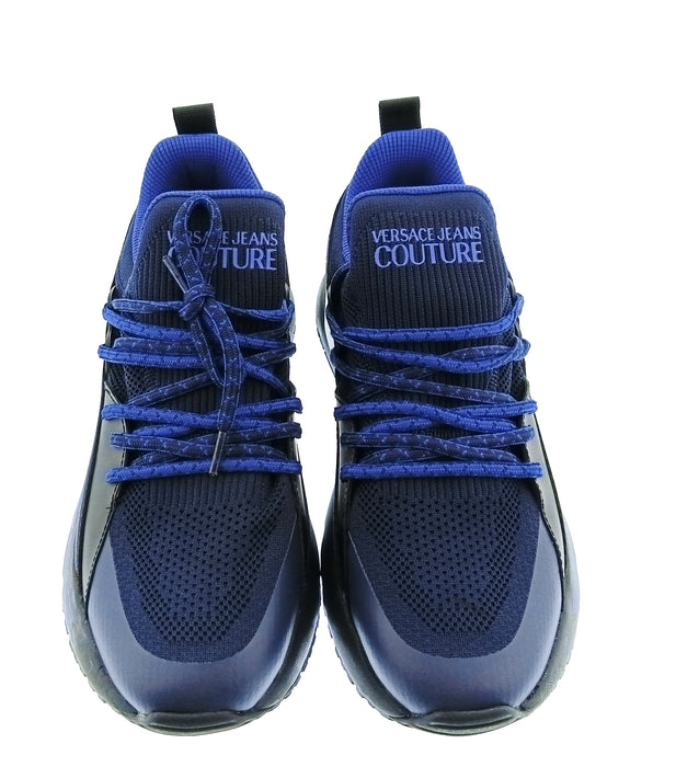 Versace Jeans Couture Mens Navy / Royal Blue Logo Runner Sneakers-