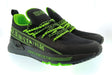 Versace Jeans Couture Mens Black / Neon Green Neon Accent Runner Sneakers-9