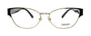 Versace Cateye Gold/Black Full Rim  Eyeglasses