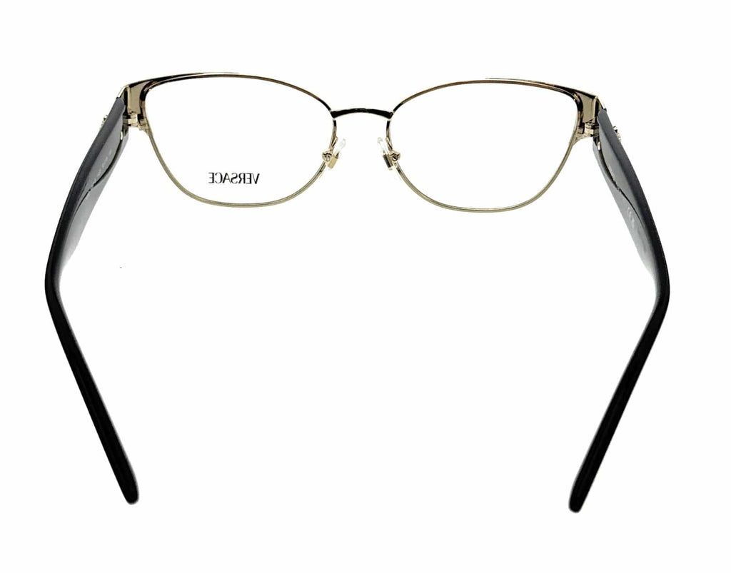 Versace Cateye Gold/Black Full Rim  Eyeglasses