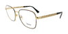 Versace Square Gold Havana Full Rim  Eyeglasses