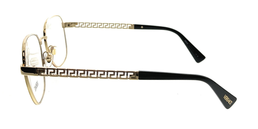 Versace Square Gold Havana Full Rim  Eyeglasses