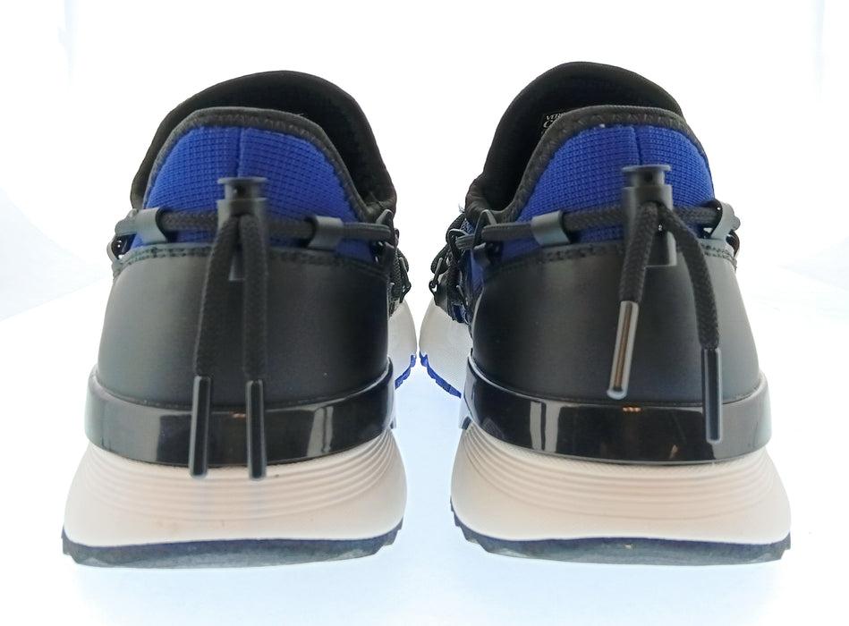 Versace Jeans Couture Mens Black / Royal Blue / White Cage Runner Sneakers-