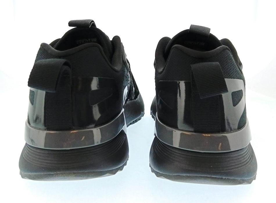 Versace Jeans Couture Mens Black / Gray Panel Runner Sneakers-