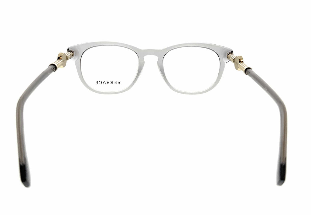 Versace Cateye Transparent Grey Full Rim  Eyeglasses