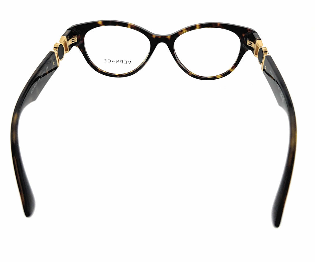 Versace Round Havana Full Rim  Eyeglasses