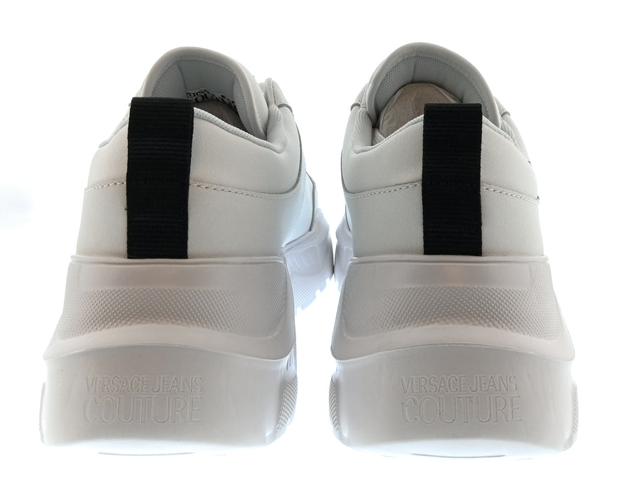 Versace Jeans Couture Mens White / Black Chunky Logo Sneakers-