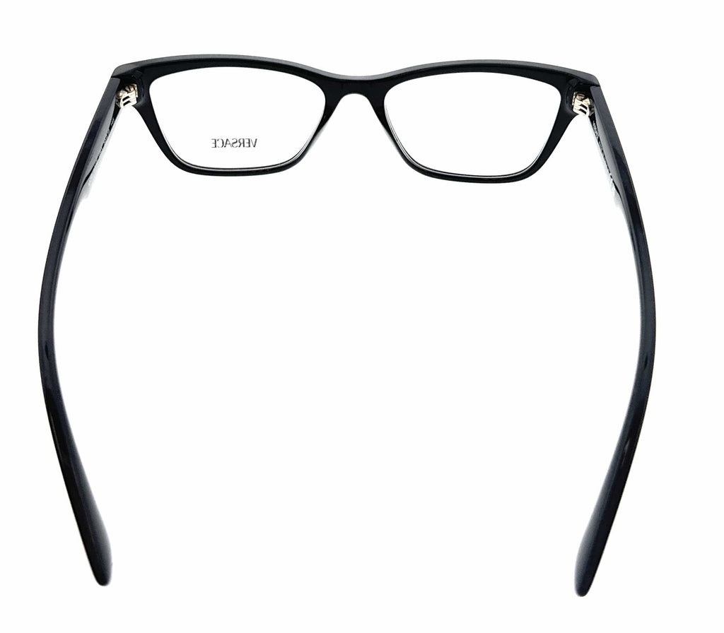 Versace Square Matte Black Full Rim  Eyeglasses