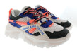 Versace Jeans Couture Mens White / Navy / Coral Multicolor Runner Sneakers-10.5