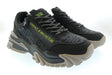 Versace Jeans Couture Mens Black / Gray / Neon Green Chunky Knit Runner Sneakers-