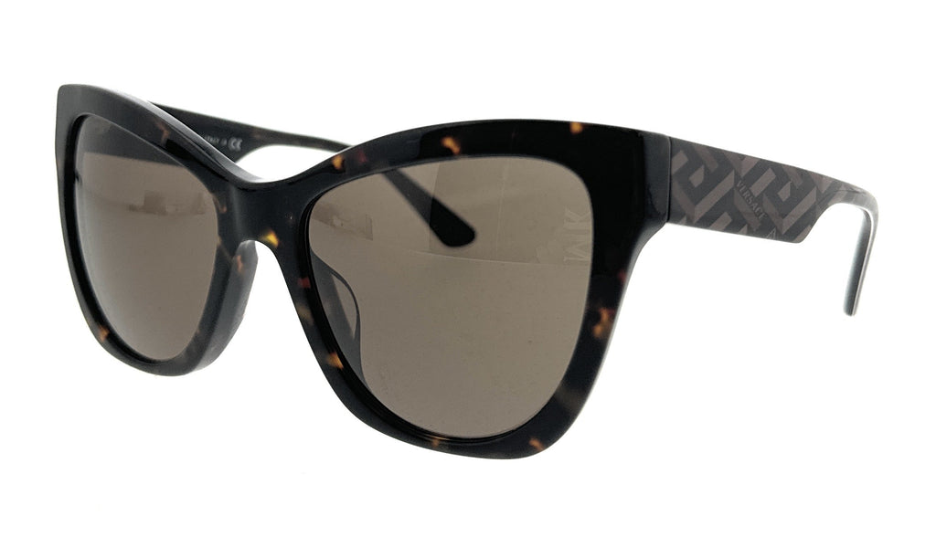 Versace  Brown Cateye Full Rim Sunglasses