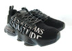 Versace Jeans Couture Mens Black / White Typography Runner Sneakers-9