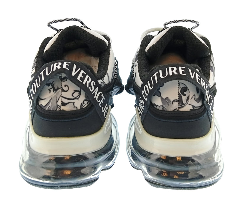 Versace Jeans Couture Mens White / Black Baroque Chunky Sneakers-