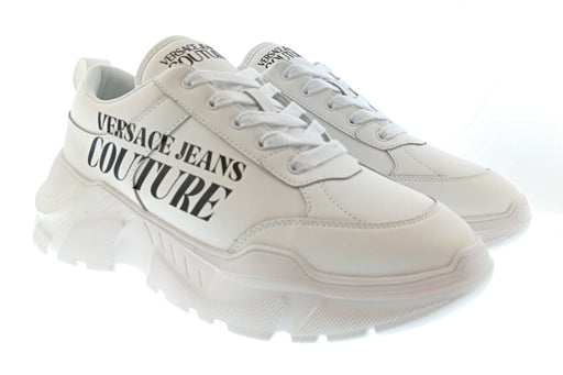 Versace Jeans Couture Mens White / Black Chunky Logo Sneakers-