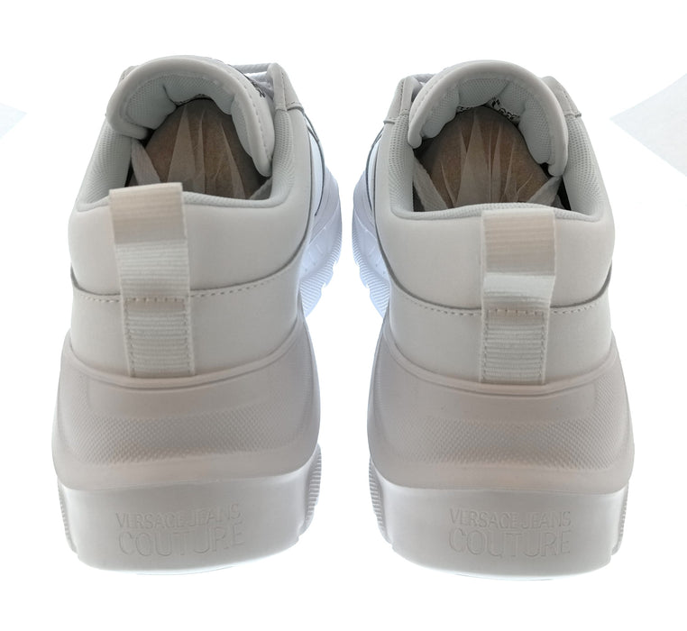 Versace Jeans Couture Mens White / Black Chunky Logo Sneakers-