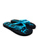 Versace Jeans Couture Mens Black / Turquoise Logo Flip-Flops-10