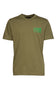 Cavalli Class Military Green Signature  Logo Fashion T-Shirt-M