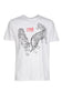 Cavalli Class White Double Tiger Logo Motif Fashion T-Shirt-XXL