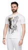 Cavalli Class  Tiger Leopard Motif Fashion T-Shirt-