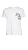 Cavalli Class White Tiger Head Chest Motif Fashion T-Shirt-M