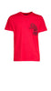 Cavalli Class Red Tiger Head Chest Motif Fashion T-Shirt-XL