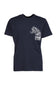 Cavalli Class Navy Tiger Head Chest Motif Fashion T-Shirt-L