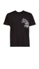 Cavalli Class Black Tiger Head Chest Motif Fashion T-Shirt-M