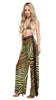 Roberto Cavalli  Tiger Printed Chiffon Palazzo Pants-