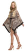 Roberto Cavalli  Phyton Printed Chiffon Short Kaftan Cover Up-