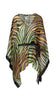 Roberto Cavalli  Tiger Printed Chiffon Short Kaftan Cover Up- One Size