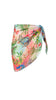 Roberto Cavalli  Floral Printed Asymmetric Chiffon Cover Up Skirt- One Size