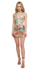 Roberto Cavalli  Floral Printed Asymmetric Chiffon Cover Up Skirt-