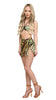 Roberto Cavalli  Floral Printed Asymmetric Chiffon Cover Up Skirt-