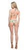 Roberto Cavalli  Floral One piece Plunge Cut Out Swimsuit-