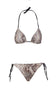 Roberto Cavalli  Phyton Printed Two Piece V-Neck Bikini Set- M