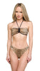 Roberto Cavalli  Cheetah Printed Two Piece V-Neck Bikini Set-