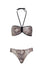 Roberto Cavalli  Phyton Printed Two Piece V-Neck Bikini Set- L