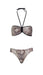 Roberto Cavalli  Phyton Printed Two Piece V-Neck Bikini Set-
