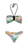 Roberto Cavalli  Floral Printed Two Piece V-Neck Bikini Set- L