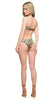 Roberto Cavalli  Tiger Printed Two Piece V-Neck Bikini Set-